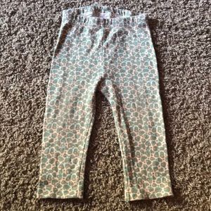 Carter’s Leopard Print with a hint of Blue Soft Stretchy Pants